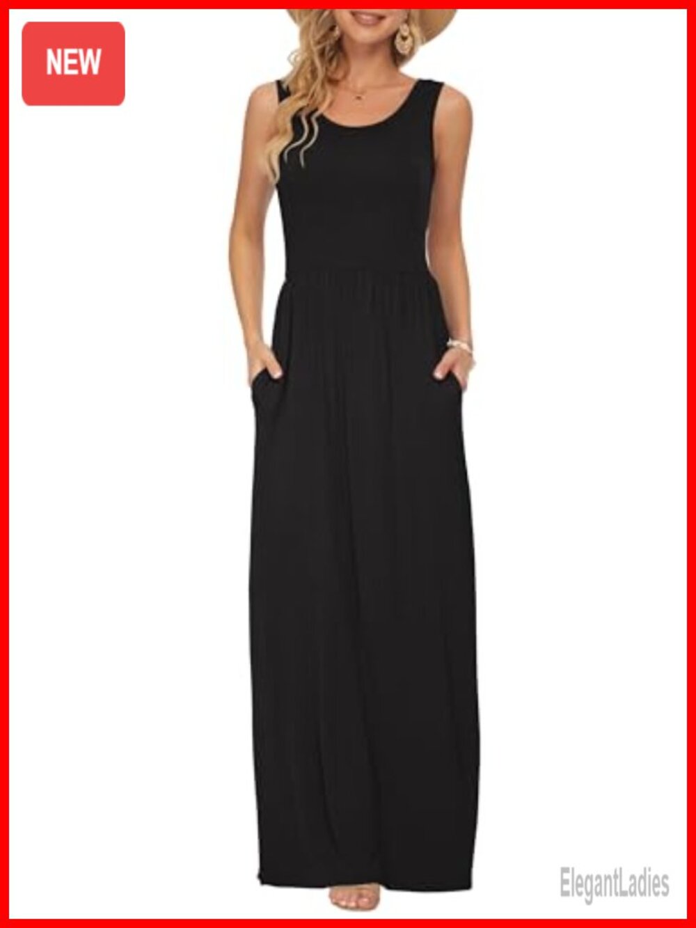 Sleeveless Floral Wrap Maxi Dress Polyester Spandex Casual